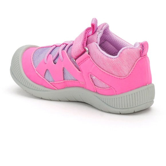 OshKosh B’gosh girls pink Velcro sneakers - Picture 2 of 8